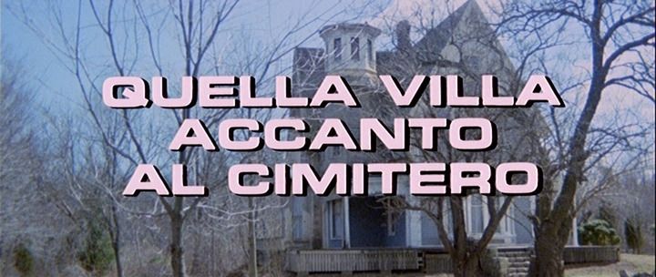 Title screen of Quella villa accanto al cimitero