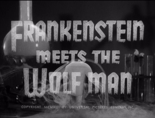 Title screen of Frankenstein Meets the Wolf Man