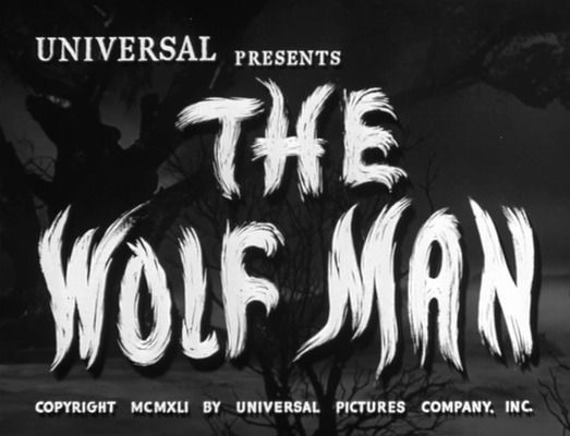 Title screen of The Wolf Man