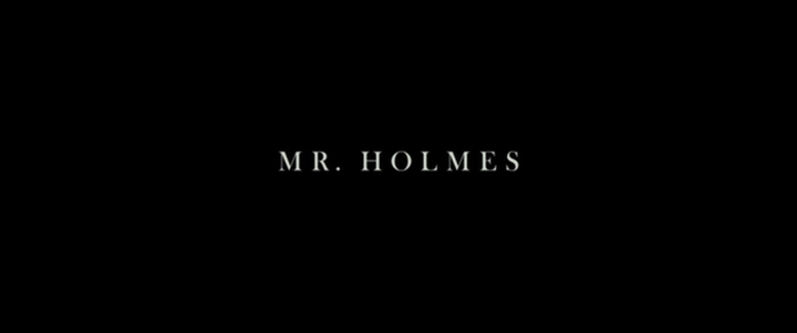 Title screen of Mr. Holmes