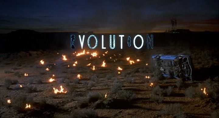 Title screen of Evolution