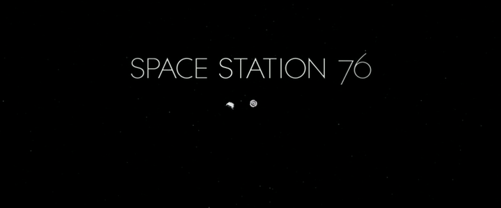 Title screen of Space Station 76