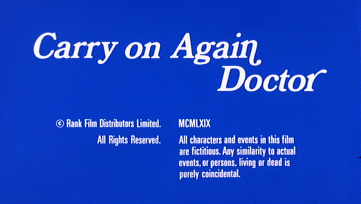Title screen of Carry on Again Doctor
