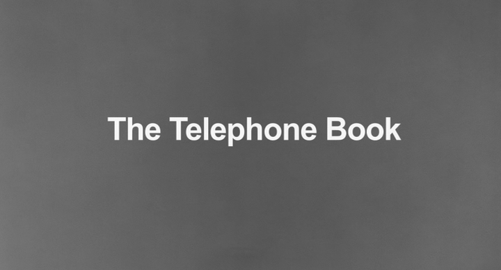 Title screen of The Telephone Book