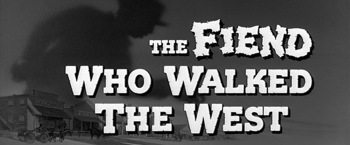 Title screen of The Fiend Who Walked the West