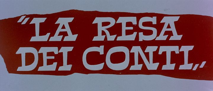Title screen of La resa dei conti