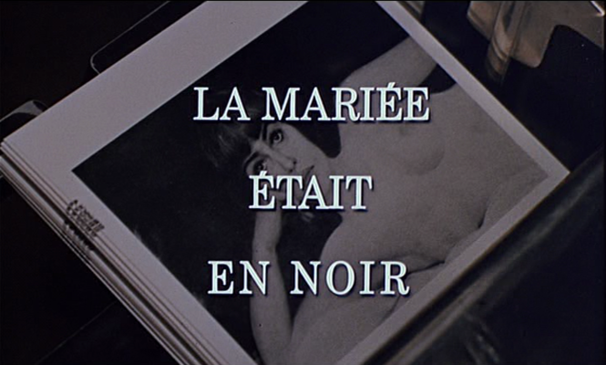 Title screen of La mariée était en noir