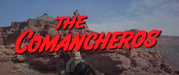 Title screen of The Comancheros