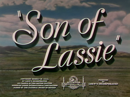 Title screen of Son of Lassie