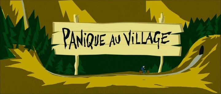 Title screen of Panique au village