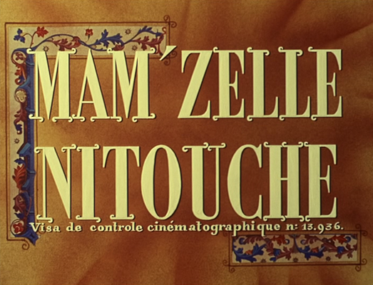Title screen of Mam'zelle Nitouche