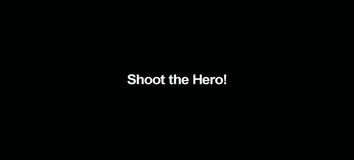 Title screen of Shoot the Hero