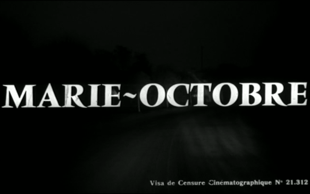 Title screen of Marie-Octobre