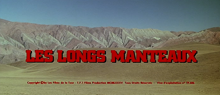Title screen of Les longs manteaux
