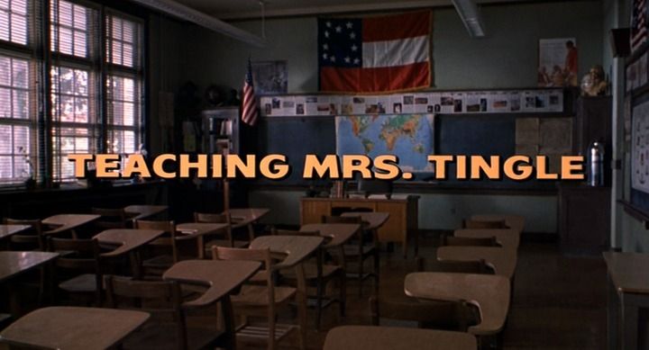 Title screen of Teaching Mrs. Tingle