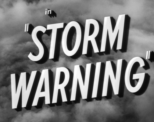Title screen of Storm Warning