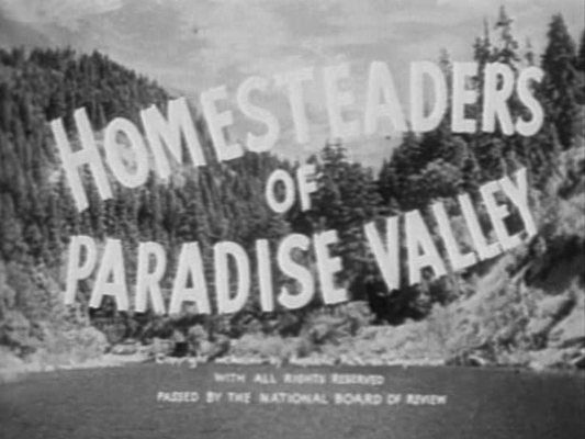 Title screen of Homesteaders of Paradise Valley