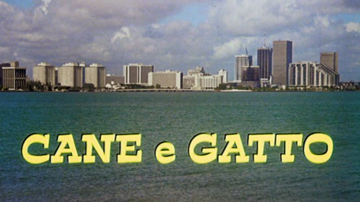 Title screen of Cane e gatto