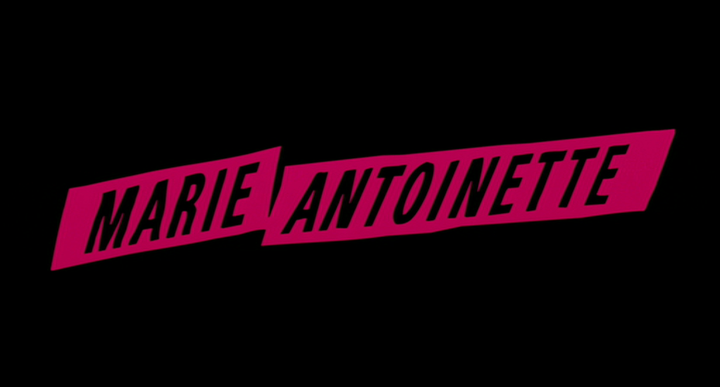 Title screen of Marie Antoinette
