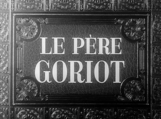 Title screen of Le père Goriot