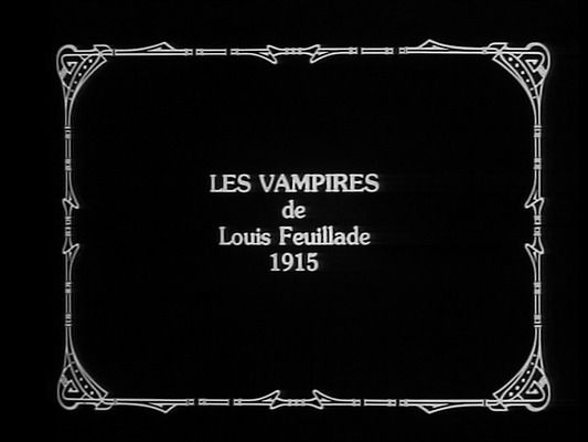 Title screen of Les vampires