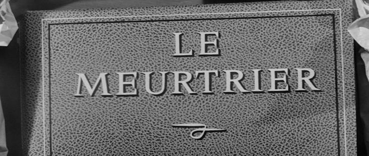 Title screen of Le meurtrier
