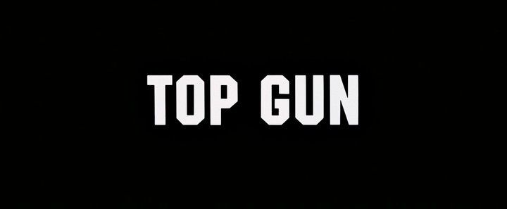 Title screen of Top Gun