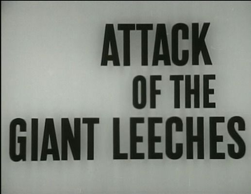 Title screen of Attack of the Giant Leeches