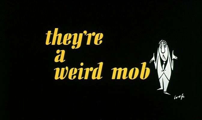 Title screen of They're a Weird Mob