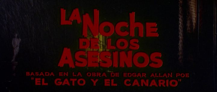 Title screen of La noche de los asesinos