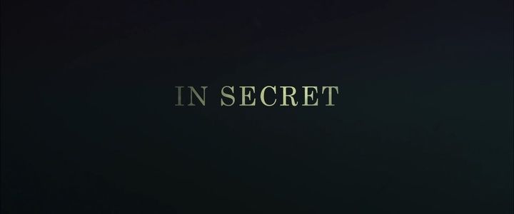 Title screen of In Secret