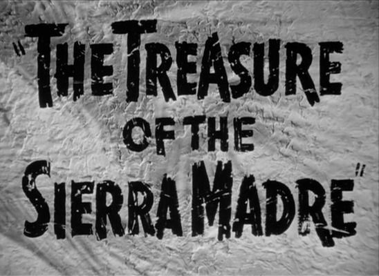 Title screen of The Treasure of the Sierra Madre