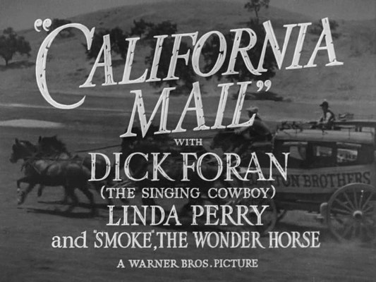 Title screen of California Mail