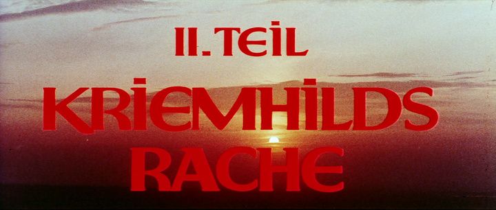 Title screen of Die Nibelungen 2. Teil - Kriemhilds Rache
