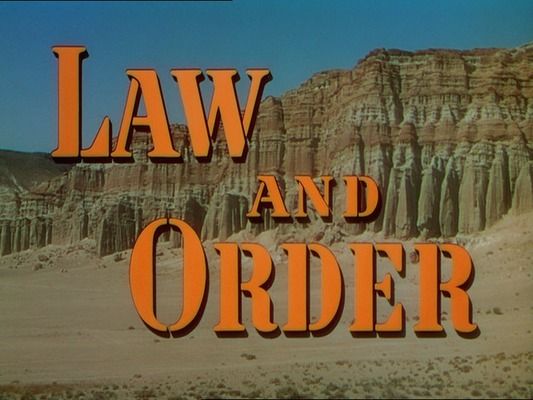 Title screen of Law and Order