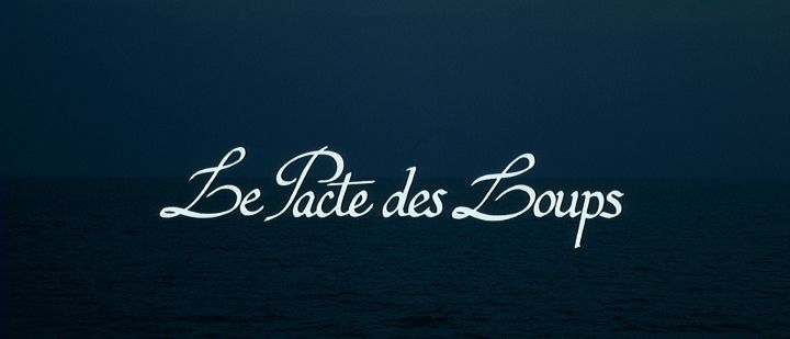 Title screen of Le pacte des loups