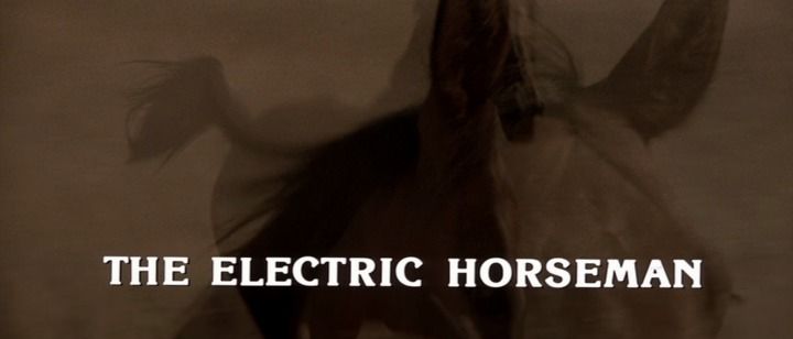 Title screen of The Electric Horseman