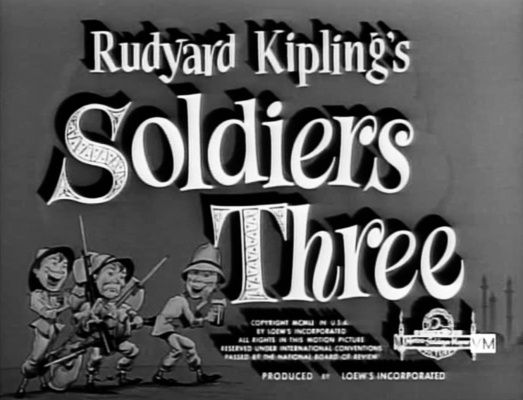 Title screen of Soldiers Three