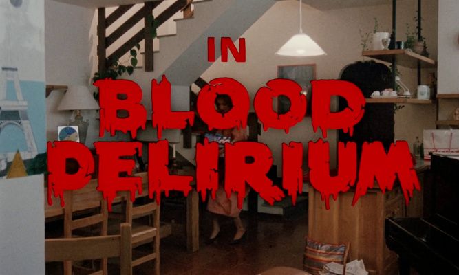 Title screen of Delirio di sangue