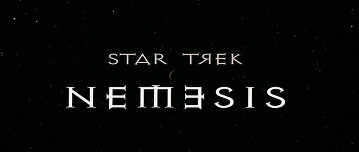 Title screen of Star Trek: Nemesis