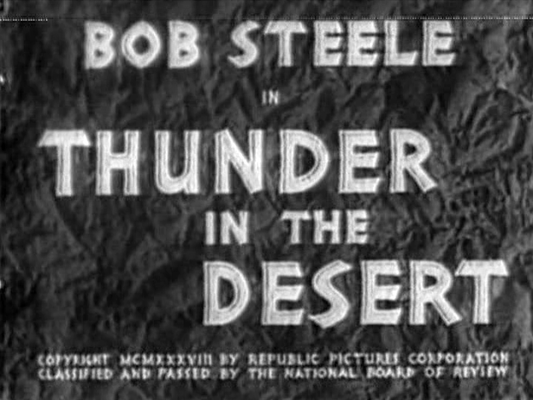 Title screen of Thunder in the Desert
