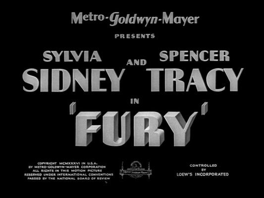 Title screen of Fury