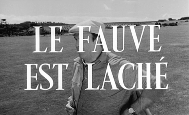 Title screen of Le fauve est lâché