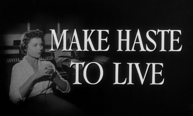 Title screen of Make Haste to Live