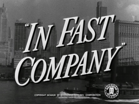 Title screen of In Fast Company
