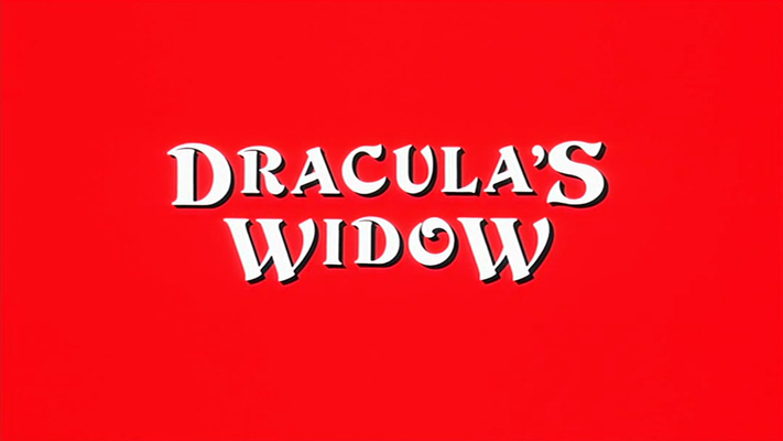 Title screen of Dracula's Widow