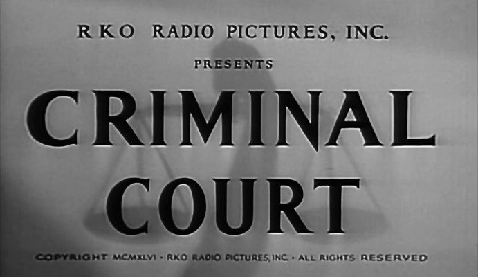 Title screen of Criminal Court