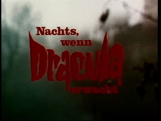 Title screen of Nachts, wenn Dracula erwacht