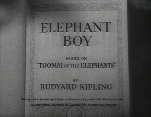 Title screen of Elephant Boy