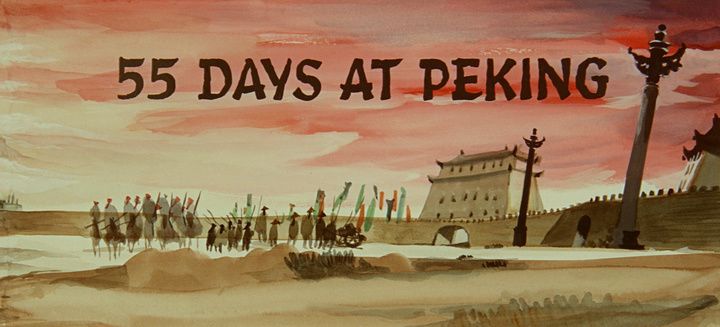 Title screen of 55 Days at Peking